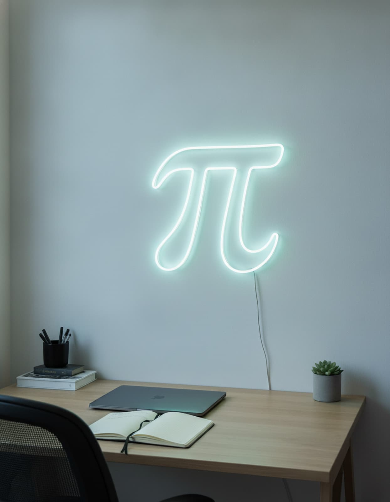 Studyo Yora Pi Sayısı Figürlü LED Neon Duvar Tablosu