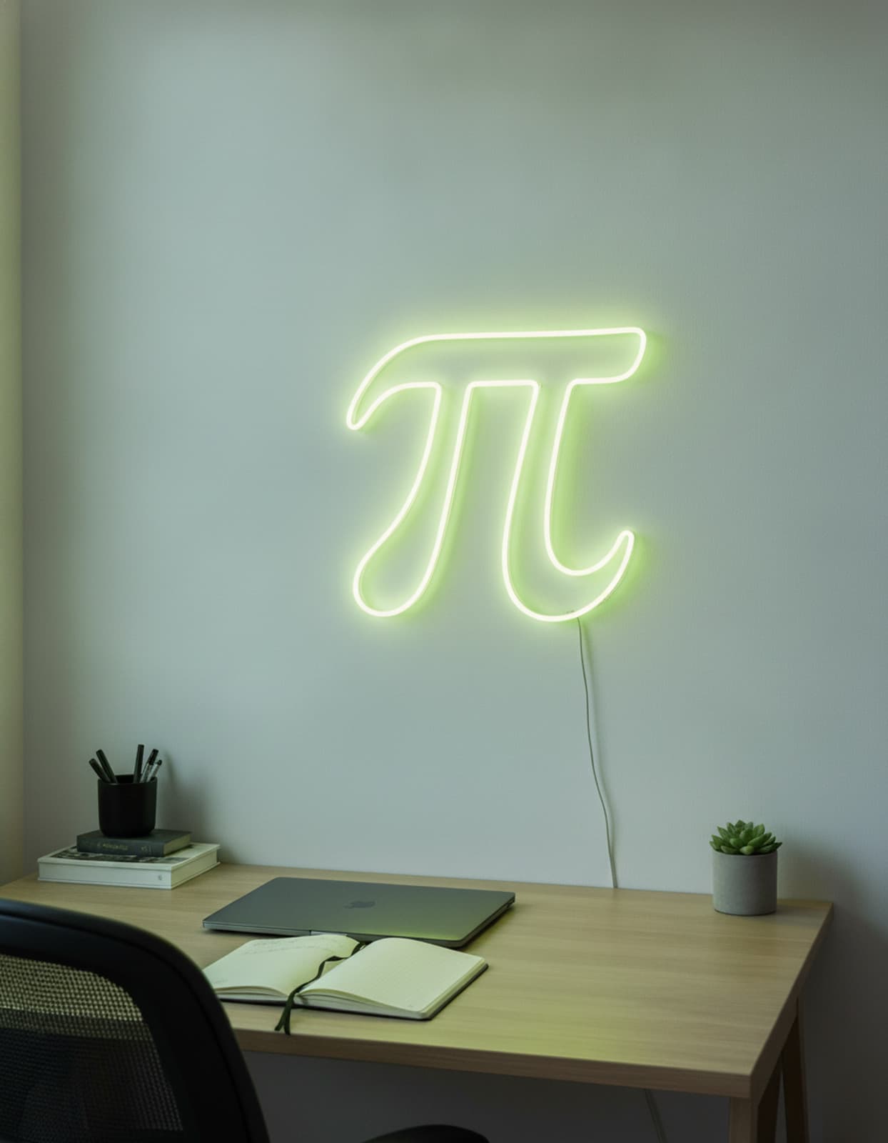 Studyo Yora Pi Sayısı Figürlü LED Neon Duvar Tablosu